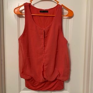 Coral Red/Orange Tank Top